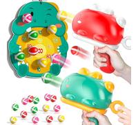 KukuFun Dinosaur Shooting Gun Toy Set with 12 Sticky Balls for Kids 3-12