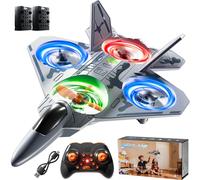 KukuFun Mini Stunt Remote Control Plane Drone Toys with LED Lights - 2.4GHz RC Airplane Toys, Headless Mode & 360° Flip, Indoor Outdoor Flying Toy for Kids 8-12 & Adults, Ideal Birthday Gift for Kids