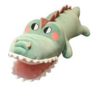 KUKUShining Alligator Plush Toy, Soft Cuddly Giant Crocodile Stuffed Animal Body Pillow Plushie Doll for Hugging Playing(Green,90cm/35.4in)