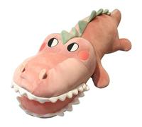 KUKUShining Alligator Plush Toy, Soft Cuddly Giant Crocodile Stuffed Animal Body Pillow Plushie Doll for Hugging Playing(Purple,90cm/35.4in)