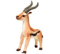 KUKUShining Antelope Plush, Cuddly Standing Tibetan Antelope Stuffed Animal Puppet Simulation Wild Life Plushie Toy Gifts for Kids(Brown)