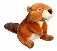 KUKUShining Beaver Plush, Simulation Stuffed Animal Doll Cartoon Soft Cuddly Plushie Toys for Kids Girls Birthday Christmas