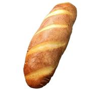KUKUShining Bread Plush, Artificial Sesame Bread Pillow Stuffed Soft Baguette Cushion Food Plushie Toy for Home Kitchen Ornament(CaramelBread,40cm/15.7in)