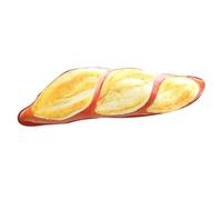 KUKUShining Bread Plush Pillow, Simulation Soft Loaf Stuffed Cushion Funny Cheese Bread Throw Pillow Funny Food Plushie Toy(Yellow,100cm/39.4in)