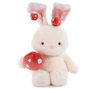 KUKUShining Bunny Plush, Cuddly Soft Mushroom Rabbit Stuffed Animal Doll Lop Eared Rabbits Plushies Toy for Childrens Girls Adults(85cm/33.5in)