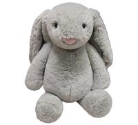 KUKUShining Bunny Plush, Soft Cuddly Stuffed Animal Lifelike Lop Eared Rabbit Plushies Toy Dolls for Kids Cuddles Playtime(Grey,20cm/7.8in)