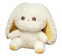 KUKUShining Bunny Plush, Soft Cuddly Stuffed Animals Rabbit Plushie Toy with Floppy Ears Dolls Fluffy Friends for Cuddling Playing(White)