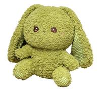 KUKUShining Bunny Plush, Soft Cuddly Stuffed Animals Rabbit Plushie Toy with Floppy Ears Dolls Fluffy Friends for Cuddling Playing(Green)