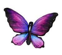 KUKUShining Butterfly Plush, Cute Stuffed Animal Throw-Pillow Decorative Cushion Wings Plushies Toy for Room Home Garden Decor(Purple)