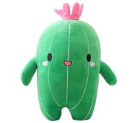 KUKUShining Cactus Plush, Cuddly Stuffed Plant Doll with Smiley Face Plushies Toy Soft Hugging Pillow Gift for Birthday Christmas Decor(40cm/15.7in)