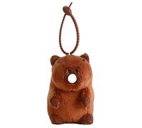 KUKUShining Capybara Plush Pendant, Cute Stufffed Animal Capybara Keychain with Bubble Plushie Toy for Student Backpack Desk Decor