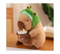 KUKUShining Capybara Plush, Soft Stuffed Animals In Charming Costumes Perfect Collectible Gifts for Kids Girls And Home Decor(Avocado,35cm/13.8in)