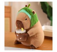 KUKUShining Capybara Plush Toy, 12-Inch Large Soft Kawaii Capybara Plush Pillow With Avocado, Cuddle Gift For Kids, Boys And Girls(Avocado,40cm0.6kg)
