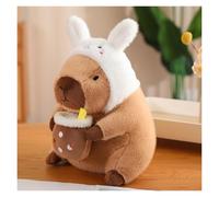 KUKUShining Capybara Plush Toy, 12-Inch Large Soft Kawaii Capybara Plush Pillow With Avocado, Cuddle Gift For Kids, Boys And Girls(Rabbit,30cm0.3kg)