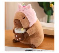 KUKUShining Capybara Plush Toy, 12-Inch Large Soft Kawaii Capybara Plush Pillow With Avocado, Cuddle Gift For Kids, Boys And Girls(Unicorn,30cm0.3kg)