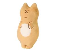 KUKUShining Cat Plush Pillow, Cute Stuffed Animal Dolls Soft Long Kitten Plushie Toys for Gift Decor Sleep Cushion(Yellow A)