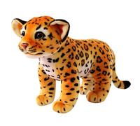 KUKUShining Cheetah Plush Toy, Cute Lifelike Stuffed Animal Plushie Doll For Kids Gift Boy Baby Party Decors Birthday(Brown,26cm/10.23in)