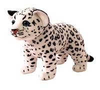 KUKUShining Cheetah Plush Toy, Cute Lifelike Stuffed Animal Plushie Doll For Kids Gift Boy Baby Party Decors Birthday(White,26cm/10.23in)
