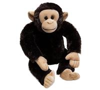 KUKUShining Chimpanzee Plush, Cuddly Soft Monkey Stuffed Animal Huggable Chimp Plushie Toys Gift for Kids Adults Boyfriend