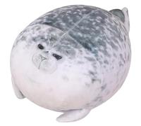 KUKUShining Chubby Seal Plush, Cuddly Pillow Stuffed Animal Cushion Cute Plushies Doll Fluffy Toy For Kids Girls Boys Gift(30cm/11.8in)