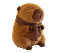 KUKUShining Cozy Capybara Plush With Scarf, Adorable Cuddly Stuffed Animal For Kids,for Hugs Comfort Gift for Birthdays Holidays(45cm/17.7in)