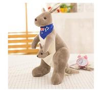 KUKUShining Cuddly Kangaroo with Baby Plush, Soft Stuffed Animal for Kids, Ideal for Toddlers, Children's Play Areas, Nursery Decor(Lightgray,55cm/21.7in)