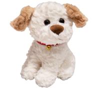KUKUShining Cute Dog Plush Toy, Soft Puppy Kawaii Border Collie Dolls Stuffed Animals Bulldog Shibainu Plushie for Kids Birthday(White,27cm/10.62in)