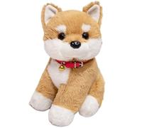 KUKUShining Cute Dog Plush Toy, Soft Puppy Kawaii Border Collie Dolls Stuffed Animals Bulldog Shibainu Plushie for Kids Birthday(Shibainu,27cm/10.62in)