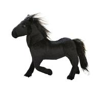 KUKUShining Cute Horse Plush Toy,Realistic Cuddly Soft Kawaii Plushie Pony For Bedside Sofa Home Decoration Gift Kids Boys Girls Children Christmas Easter Birthday(Black)