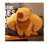 KUKUShining Cute Muscle Capybara Plush Toy, Soft Capybara Stuffed Animal Pillow, Perfect For Kids' Birthday Unique Gift Idea(45cm/17.7in0.65kg)