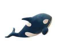 KUKUShining Cute Orca Whale Plush Toy,Simulation Plushies Stuffed Sea Creatures for Gift Home Decor Children Birthday Christmas(Blue,30CM/11.8in)