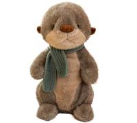 KUKUShining Cute Otter Plush Toy, Soft Kawaii Stuffed Animal Plushie Pillow for Cuddle And Play With Children Adults Gift(26cm/10.2in)