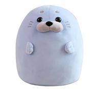 KUKUShining Cute Seal Plush, Seal Stuffed Animal Plushie Toy Kawaii Seal Cuddly Pillow Toy for Boys Girls Children Birthday Gifts(Blue,30CM/11.8IN)