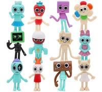 KUKUShining Dandy's World Figures Set, Colourful Cartoon Cute Mini Dandy World Model for Cake Toppers Collectibles Decorations(12 pcs)