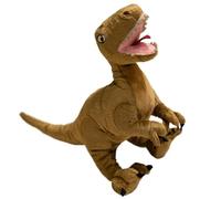 KUKUShining Dinosaur Plush, T-Rex Stuffed Animal Dinos Puppet Cute Triceratops Plushie Toy Birthday Gift for Childrens(Velociraptor,44cm/17.32in)