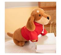 KUKUShining Dog Dressing Doll Plush Toy, Cute Dachshund Stuffed Animal Dog Realistic Plushie Perfect For Kids Girls Boys Birthday Gifts(Brown1,42cm/16.5in)