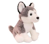 KUKUShining Dog Plush, Kawaii Husky Golden Retriever Stuffed Animals Doll Soft Cuddly Puppy Plushies Toy for Room Deoration(Husky)