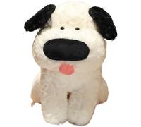 KUKUShining Dog Plush Toy, Cute Stuffed Animals Fluffy Cuddly Teddy Puppy Dolls Soft Plushie For Kids Adults Anxiety Party(Black,40cm/15.7in)