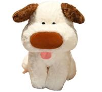 KUKUShining Dog Plush Toy, Cute Stuffed Animals Fluffy Cuddly Teddy Puppy Dolls Soft Plushie For Kids Adults Anxiety Party(Brown,25cm/9.8in)