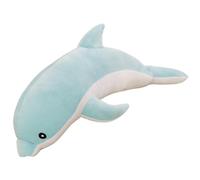 KUKUShining Dolphin Plush, Children's Stuffed Animal Marine Ocean Plushie Toy Sleeping Pillow Soft Snuggly Playtime Companions(Blue,100cm/39.4in)
