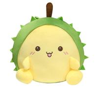 KUKUShining Durian Plush Pillow, Fruit Throw Pillows Soft Durian Doll Cute Plushies Toy for Sofa Office Bedroom Decoration(Cute,30cm/11.81in)