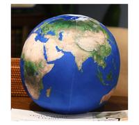 KUKUShining Earth Sun Planet Plush, Space Solar System Stuffed Toys Home Decoration Pillow Universe Stress Balls For Kids Teens(Lightblueearth,17cm/6.7in)