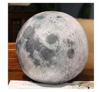 KUKUShining Earth Sun Planet Plush, Space Solar System Stuffed Toys Home Decoration Pillow Universe Stress Balls For Kids Teens(Moon,27cm/10.6in)