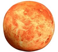 KUKUShining Earth Sun Planet Plush Toy, Simulation Soft Stuffed Pillow Hugging Plushie Educational Gift For Kids Boys Girls(Venus,27cm/10.6in)