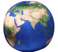 KUKUShining Earth Sun Planet Plush Toy, Simulation Soft Stuffed Pillow Hugging Plushie Educational Gift For Kids Boys Girls(BlueEarth,17cm/6.7in)