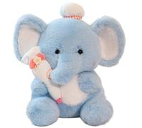 KUKUShining Elephant Plush Toy, Cute Stuffed Animals Dolls Plushie Soft for Gifts Kids Birthday Accompany Comfort(Blue A,30cm/11.8in)