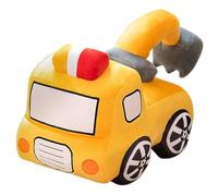 KUKUShining Excavator Plush, Soft Stuffed Digger Throw Pillow Cute Car Regretavator Plushie Toy for Birthday Party Decor(25cm/9.8in)