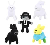 KUKUShining Forsaken Chance Gubby Plush Toy, Cute Cat Gubby Game Character Stuffed Animal Pillow for Gamers Kids Birthdays Christmas(5pcs)
