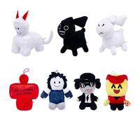 KUKUShining Forsaken Chance Gubby Plush Toy, Cute Cat Gubby Game Character Stuffed Animal Two Time C00lkidd Plushie for Gamers Kids(7pcs)