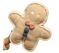 KUKUShining Gingerbread Man Plush, Christmas Stuffed Doll Soft Throw Pillow Decor Cushion Plushie Toy for Festive Ornament(Beige,60cm/23.9in)